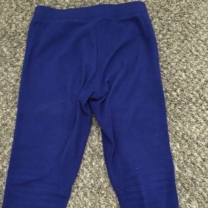 Blue Polyester Pants